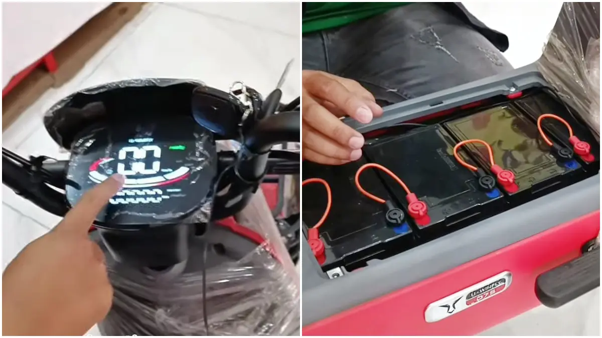 Tips merawat aki pada motor listrik agar terhindar dari masalah. (Foto: Kanal Youtube @U-Winfly)