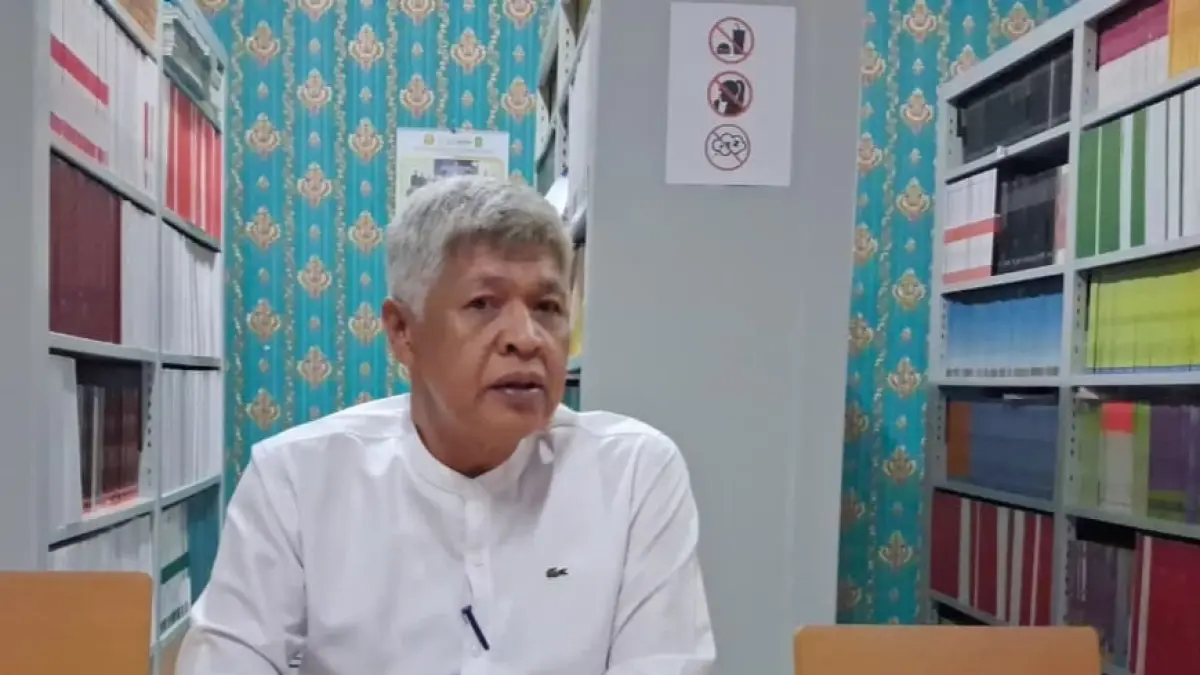 Kepala KCD Wilayah 1 Kabupaten Bogor, Jawa Barat, Cucu Salman saat menyampaikan keterangan.
(Muhammad Ali/Radar Bogor)