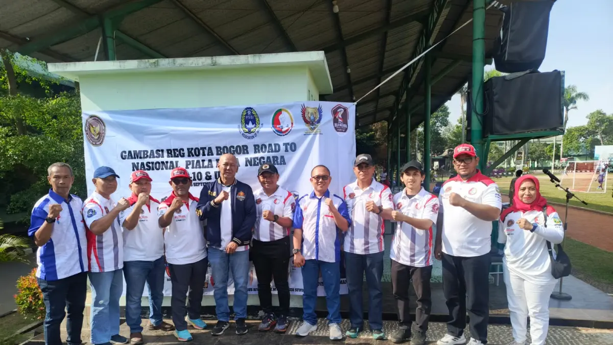 Pembukaan Piala Gambasi Kota Bogor 2026 di Lapangan Pusdikzi Jalan Jenderal Sudirman, Minggu 6 September 2026. (Foto : Ruri/Radar Bogor) 
