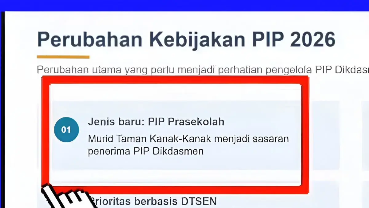 Perubahan Kebijakan PIP tahun 2026 +YouTube Arfan Saputra Channel)