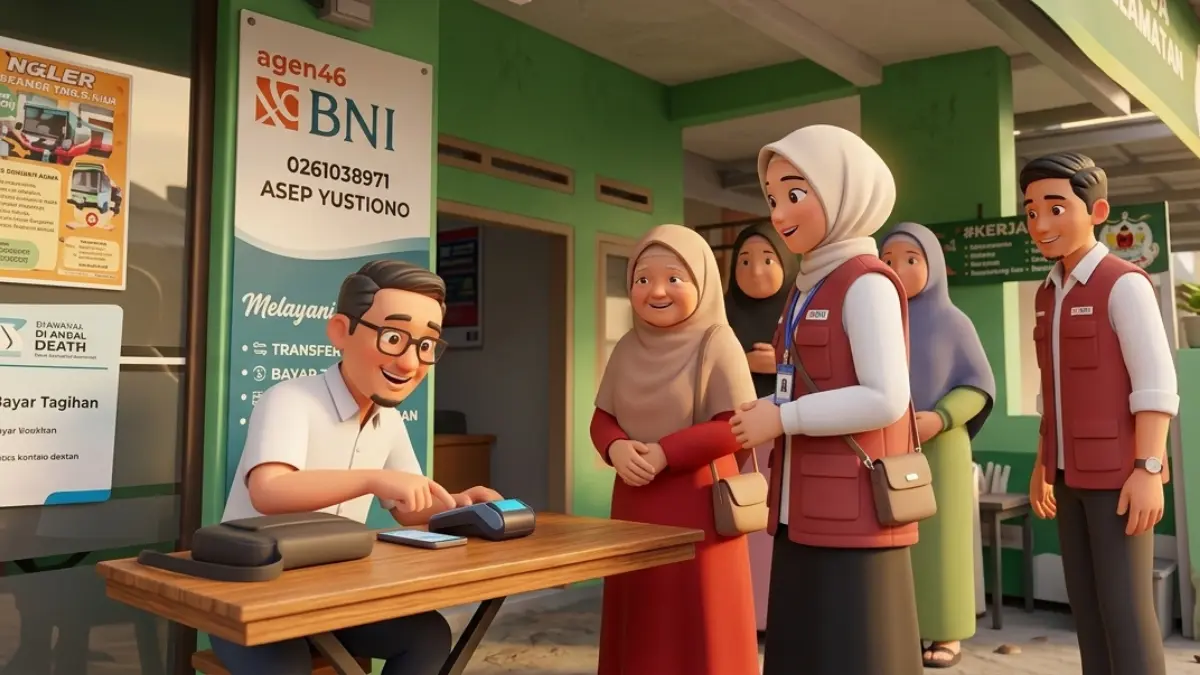 Ilustrasi pencairan bantuan sosial oleh KPM (YouTube Kemensos RI/Diolah dengan Gemini AI)