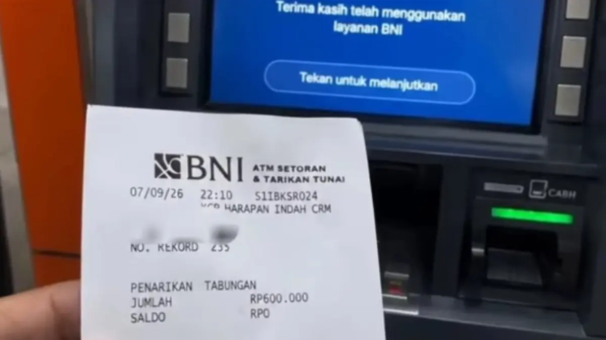 Ilustrasi bukti pencairan bansos BPNT Rp600 ribu. (Youtube Arfan Saputra Channel)