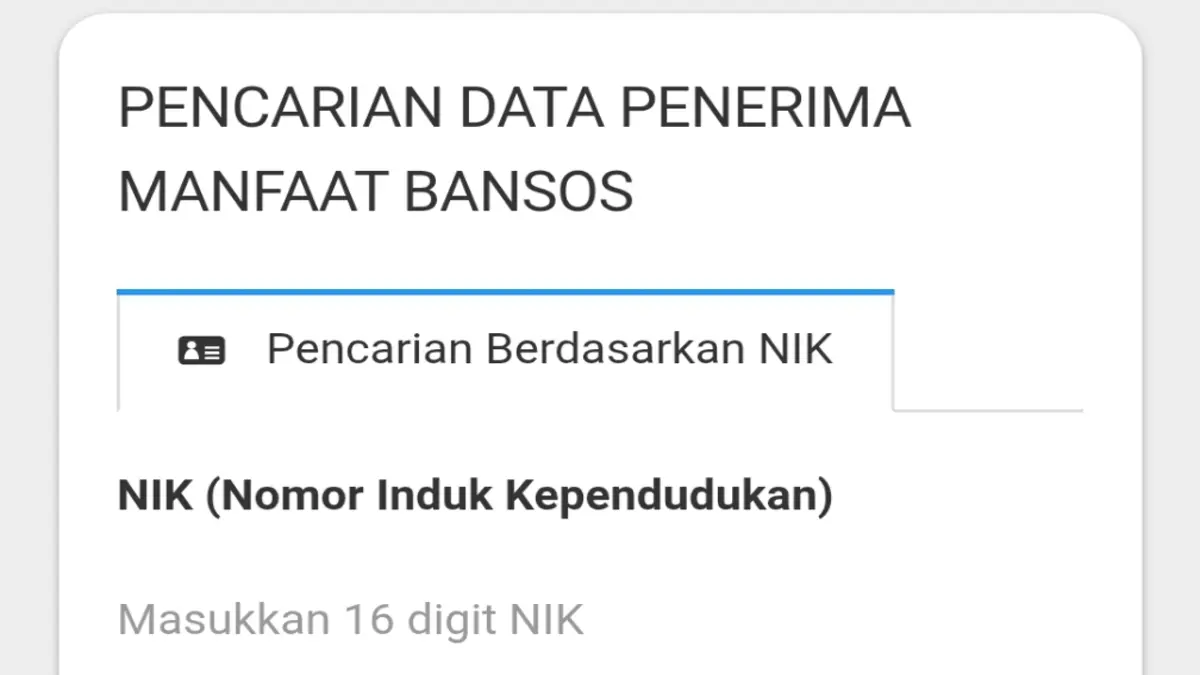 Ilustrasi cara cek penerima bansos PKH susulan tahun 2026. (cekbansos.kemensos.go.id)