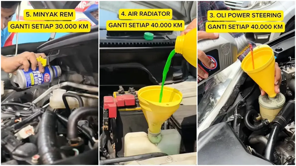 Cairan mesin mobil yang harus diperhatikan. (Foto: Kanal YouTube STP Indonesia)