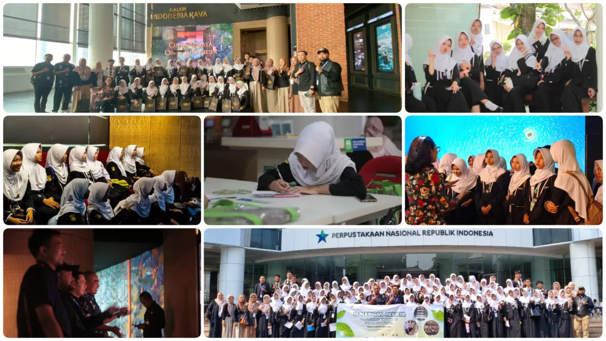 Kunjungan anak SMK Amaliah 2 Ciawi Bogor ke Perpusnas. Foto: SMK Amaliah 2 Ciawi for Radar Bogor
