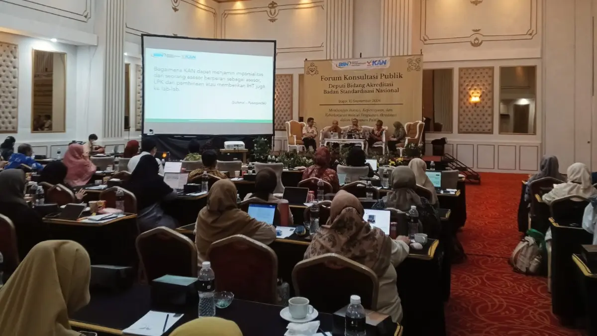 Forum Konsultasi Publik (FKP) Layanan Akreditasi 2026 di Grand Savero. Foto: Fikri/Radar Bogor
