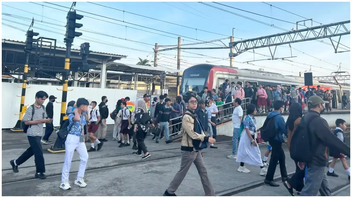 Ilustrasi akses penyebrangan di Stasiun Bogor. Foto: Dok Radar Bogor