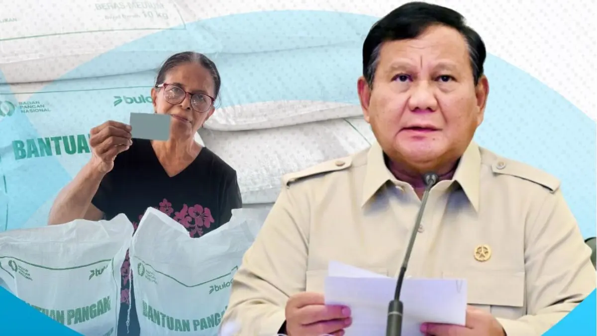 Ilustrasi Presiden Prabowo Subianto memberikan arahan terkait penyaluran bansos beras. (Instagram @perum.bulog)