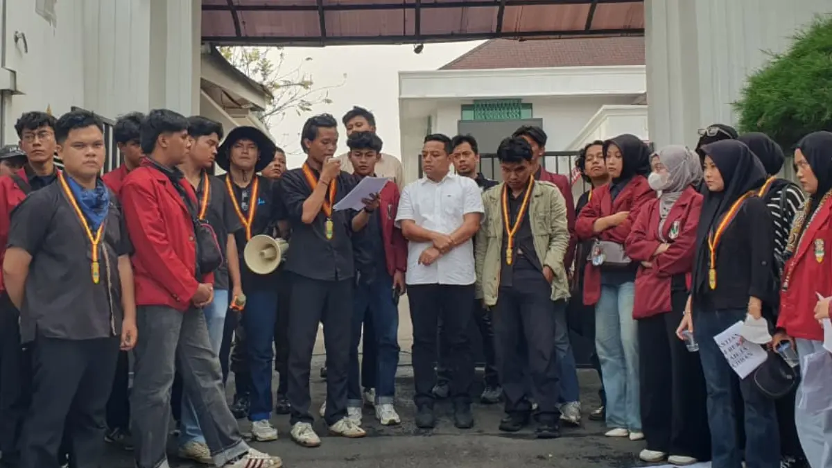 PC IMM Bogor Raya saat melakukan aksi demo. (Billy/Radar Bogor)