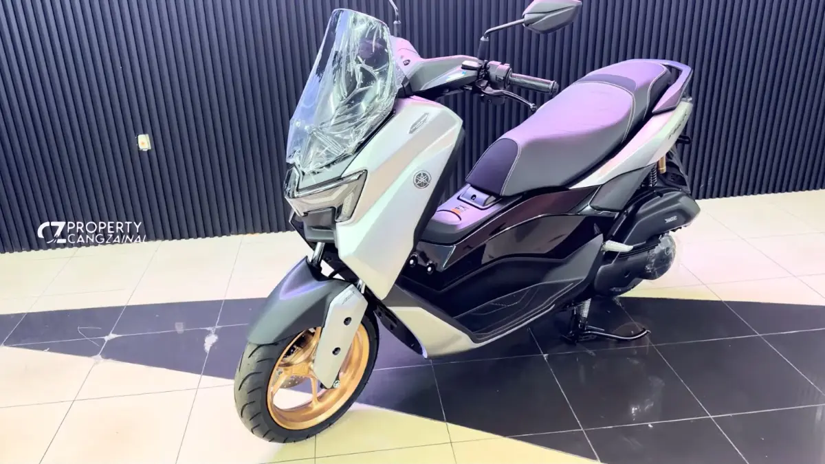 Tampilan Yamaha NMAX Turbo TechMAX ABS. Foto: Kanal Youtube Cang Zainal
