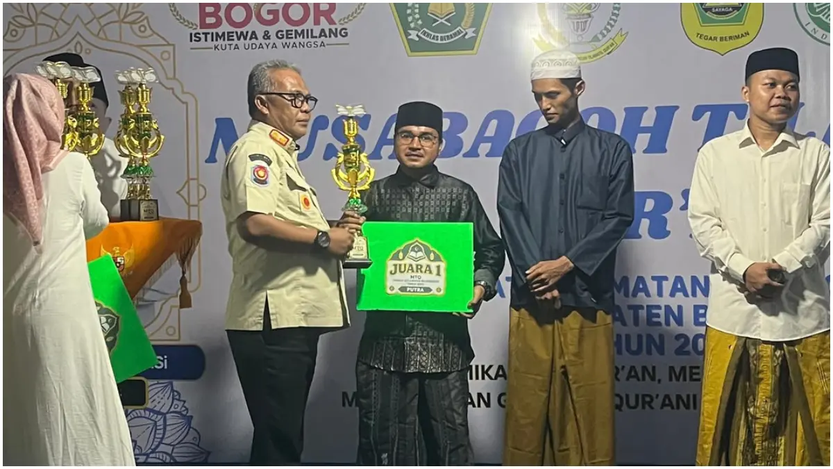 Para pemenang MTQ tingkat Kecamatan Bojonggede, Kabupaten Bogor
