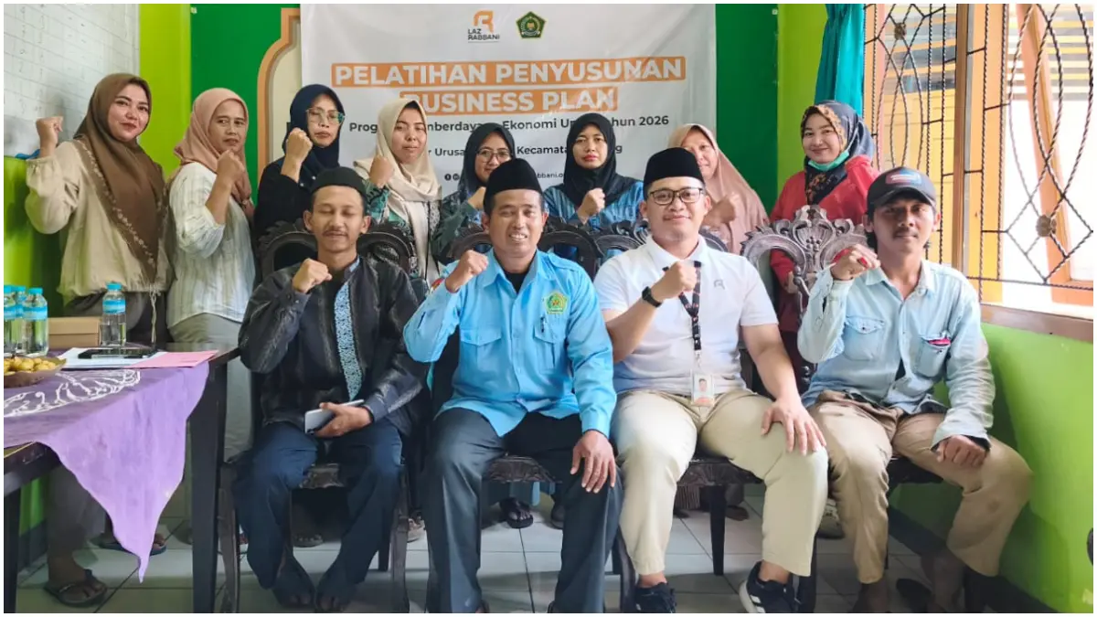 Pelatihan business plan di KUA Kecamatan Gebang, Kabupaten Cirebon.