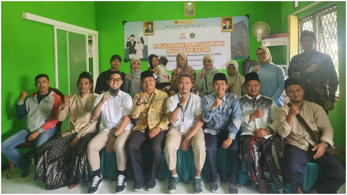 Pelatihan  business plan yang digelar LAZ Rabbani di KUA Kecamatan Cijeruk, Kabupaten Bogor, 