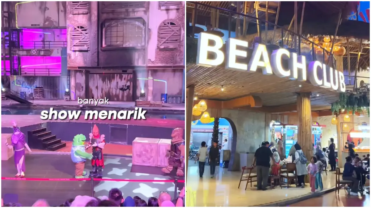 Suasana Trans Studio Cibubur. (Foto: TikTok Cell | JKT Date & Food)