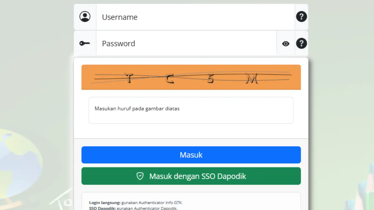 Tampilan awal laman Info GTK (info.gtk.kemendikdasmen.go.id)