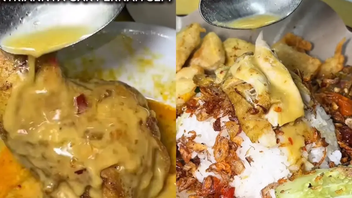 Kuliner di Ayam Bebek Kari Pedas Darmawangsa (Instagram @ngemil.lyn)
