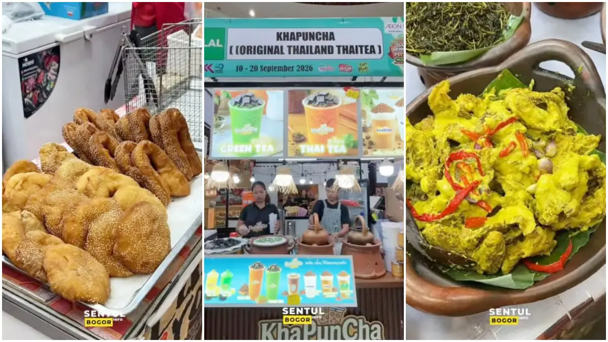 Suasana Festival Kuliner Gang Senggol Pecinan Halal Viral Nusantara di AEON Mall Sentul City. (Foto: Instagram @sentul_info)