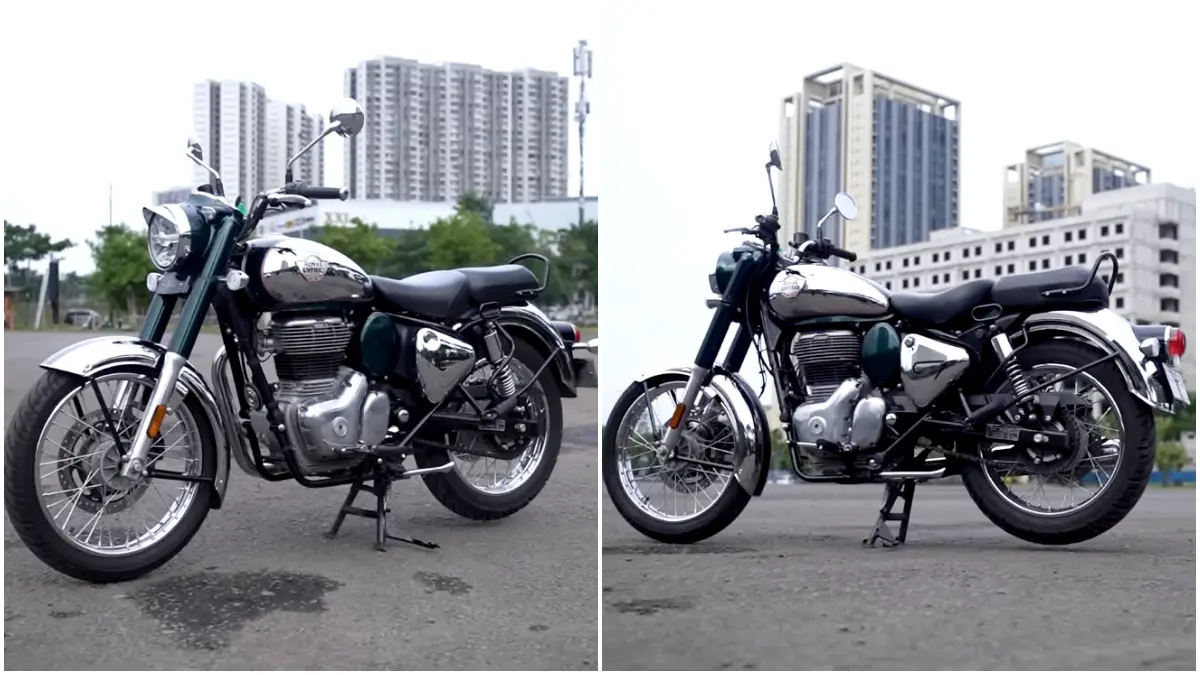 Tampilan Royal Enfield Classic 350. (Foto: Kanal YouTube OTOMOTIF TV)