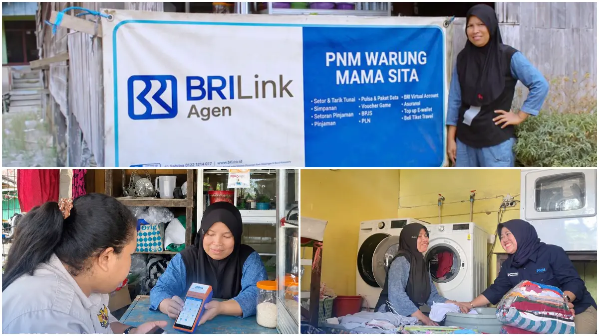 BRILink Agen Mekaar Hernawati menjalankan dua usaha sekaligus.