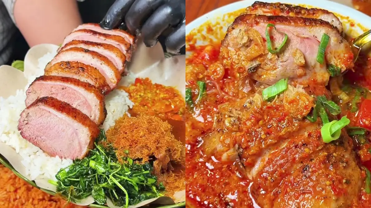 Kuliner di Nasi Pedas Mertua (Instagram @gwenmutiaa)