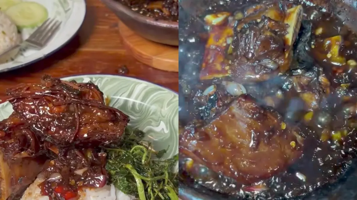 Kuliner iga bakar di Kwali Bakar Radja (Instagram @situkangjajaan)