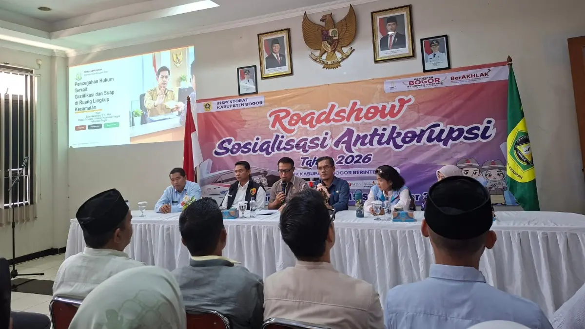 Roadshow sosialisasi antikorupsi di Kantor Kecamatan Citeureup, Kabupaten Bogor. Foto: Diskominfo for Radar Bogor