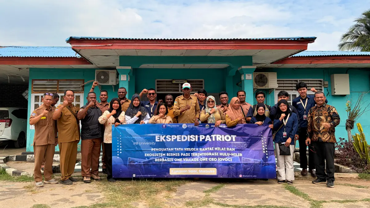 Focus Group Discussion (FGD) Penguatan Tata Kelola Rantai Nilai dan Ekosistem Bisnis Padi Terintegrasi Hulu-Hilir Berbasis One Village One CEO (OVOC). Foto: IPB for Radar Bogor