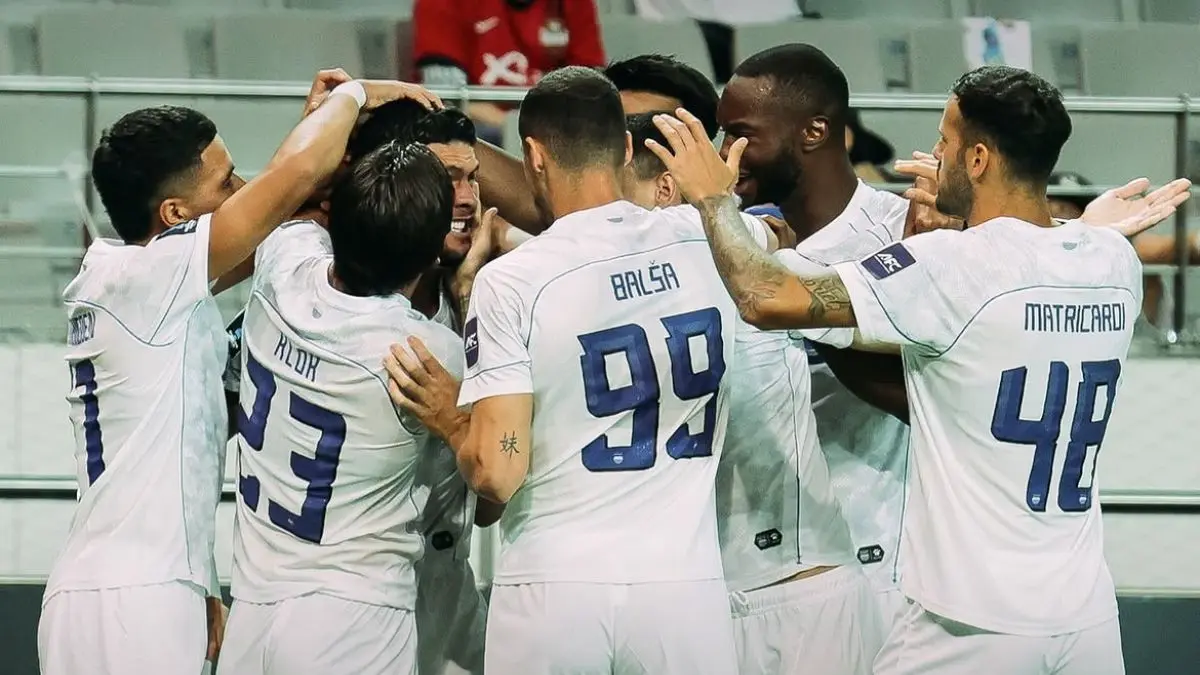 Pemain Persib merayakan gol ke gawang FC Seoul. (Instagram @persib)