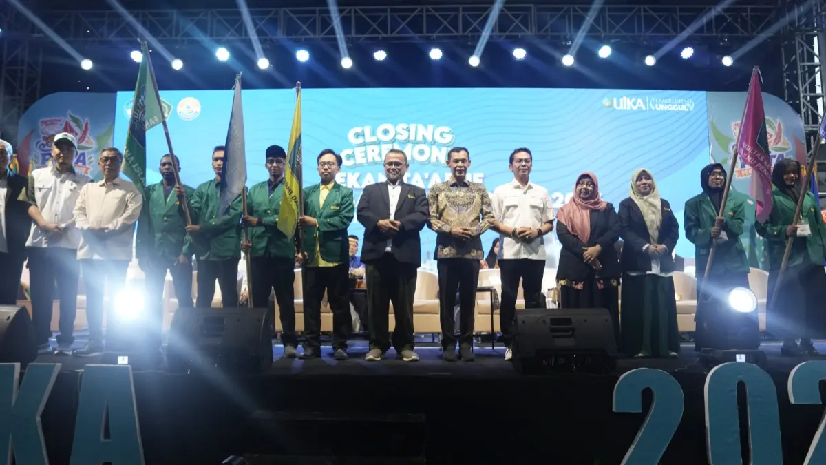 Closing Ceremony Pekan Ta’aruf Mahasiswa Baru (PETA) Universitas Ibn Khaldun (UIKA) Bogor Kamis, 17 September 2026. (Dok. UIKA)