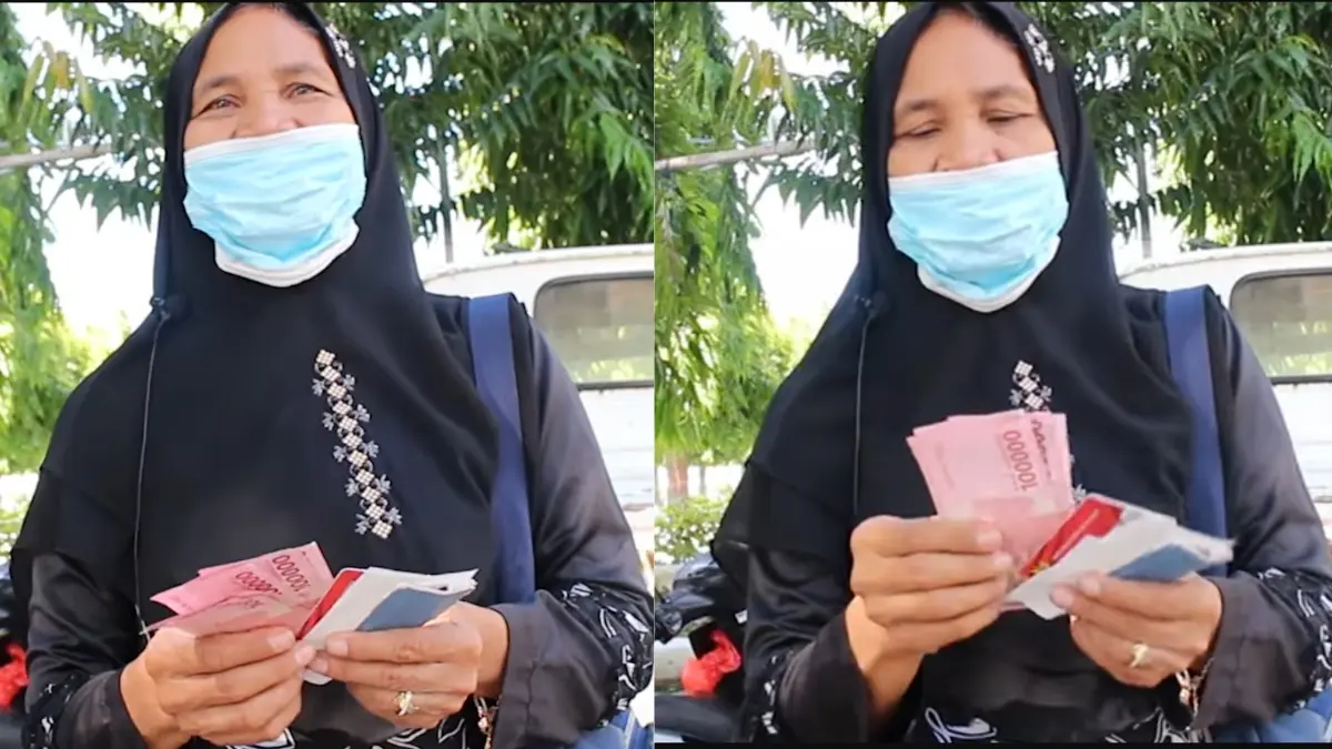 Ilustrasi KPM mencairkan bansos rapelan BPNT. (Youtube Info Bansos)