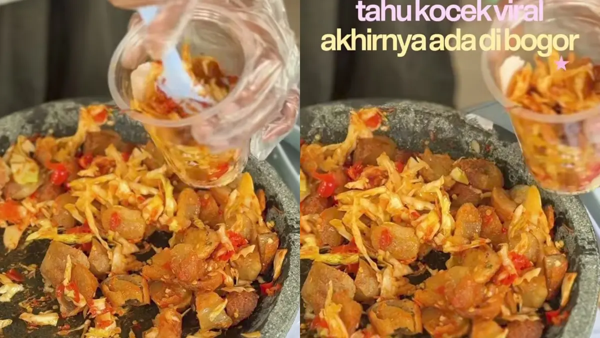Kuliner viral Tahu Kocek (Instagram @melfakulinerviral)