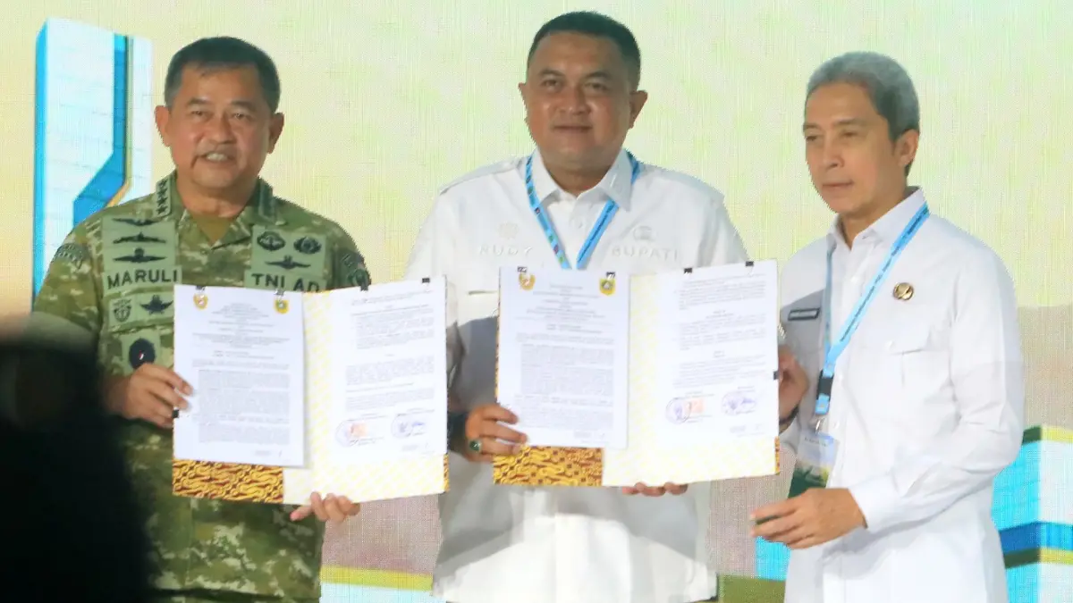 Peresmian pembangunan PSEL Bogor Raya 1 di Cibungbulang, Kabupaten Bogor, Kamis, 17 September 2026. (Hendi Novian/Radar Bogor)