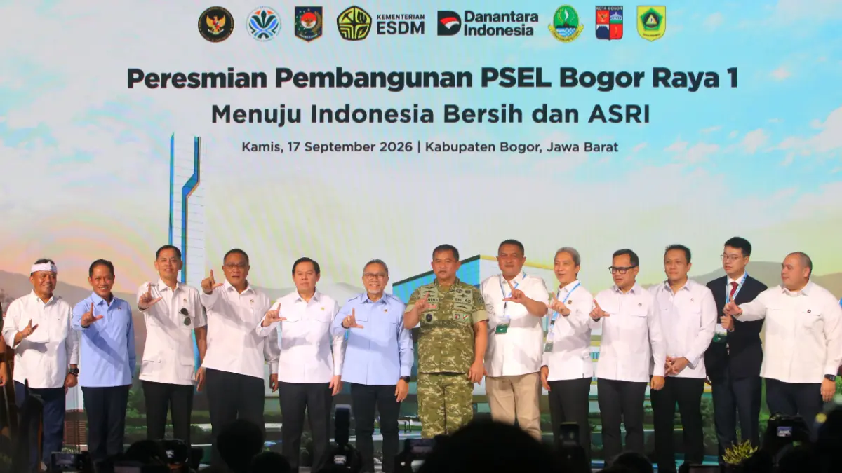 Peresmian pembangunan PSEL Bogor Raya 1 di Cibungbulang, Kabupaten Bogor, Kamis, 17 September 2026. (Hendi Novian/Radar Bogor)
