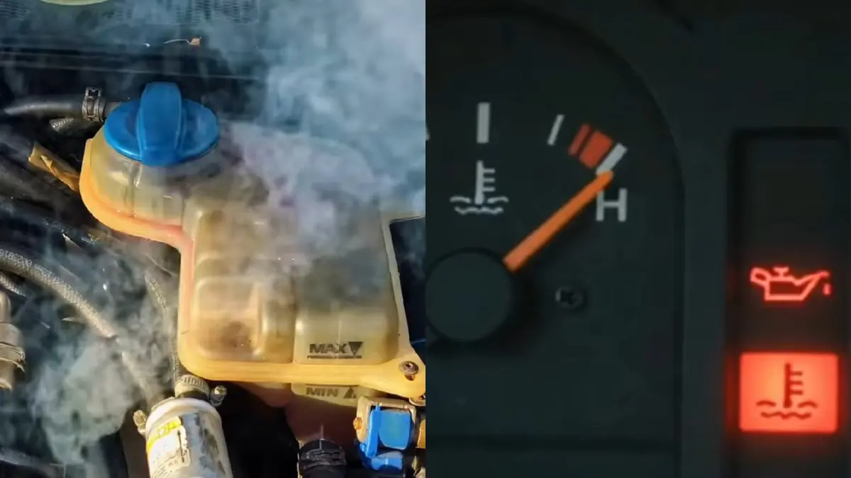 Tanda mesin mobil overheating. (YouTube Tips Otomotif Channel)