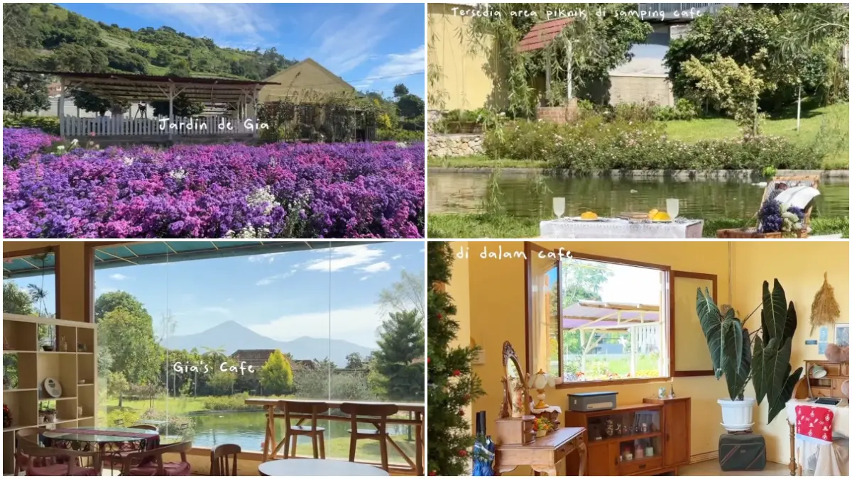 Gia’s Grange hadir sebagai tempat rekreasi yang memiliki spot instragammable. (Foto: instagram @giascafe.lembang)
