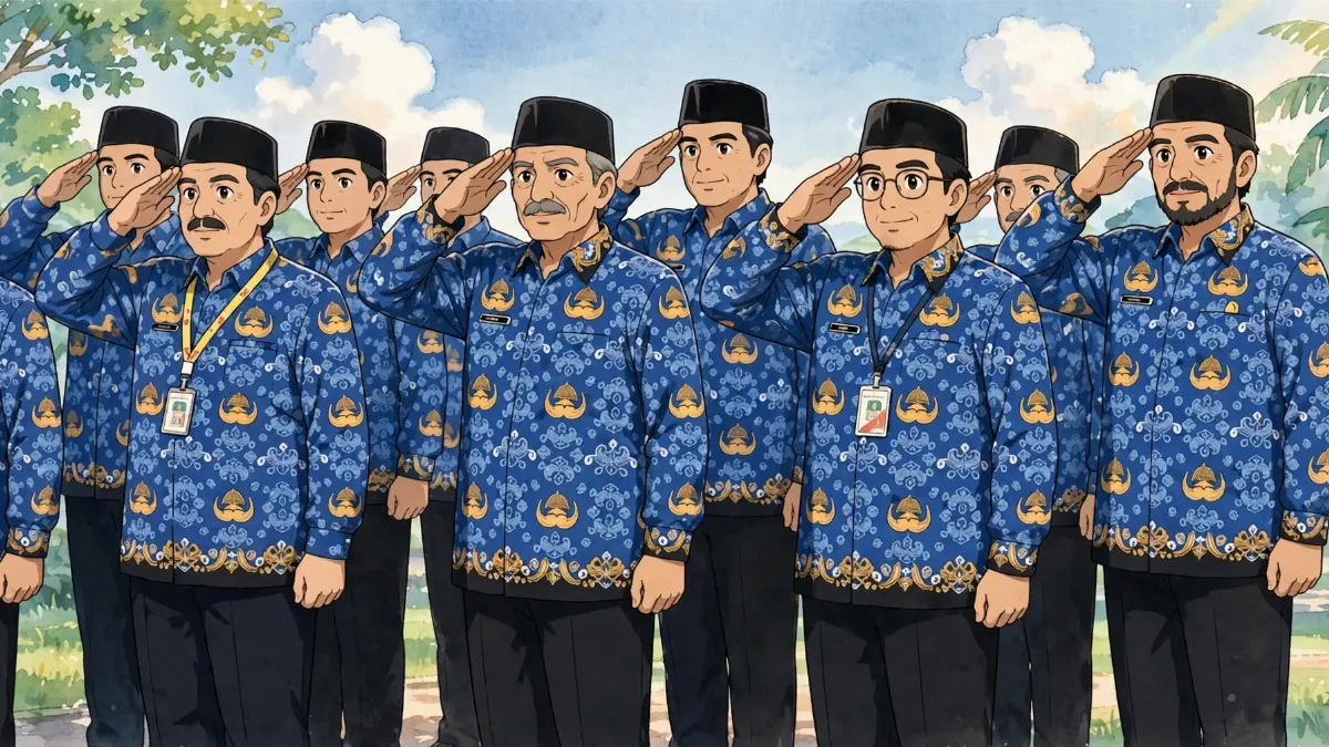 Ilustrasi PPPK berhasil lulus peralihan status (Foto: Instagram/@jadipppkofficial, diolah Meta AI).