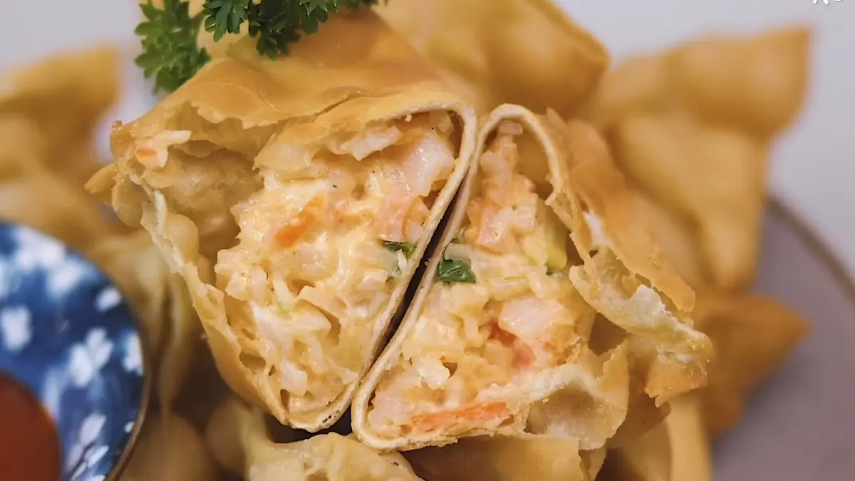 Resep Crab Rangoon (YouTube Ade Koerniawan)