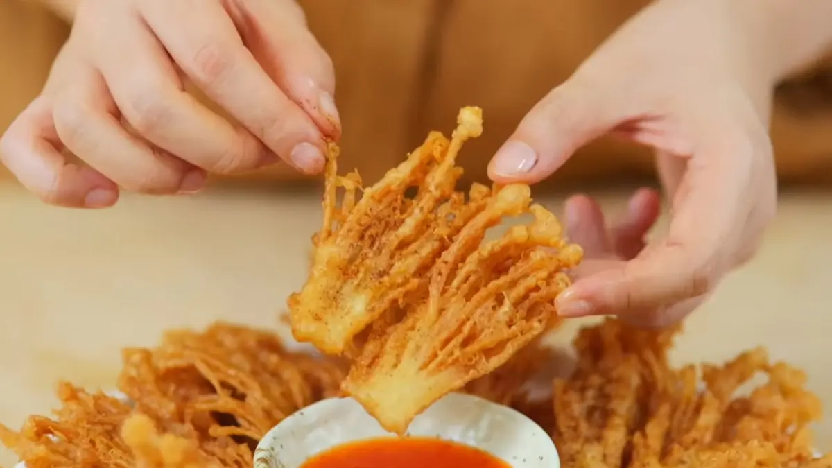 Resep Enoki Crispy (YouTube Luvita Ho)