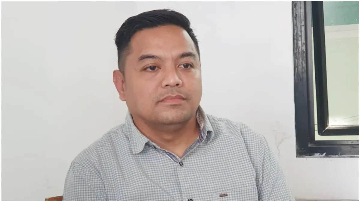 Plh Kasi Pidsus Kejari Kabupaten Bogor, Rinaldy Adriansyah menjelaskan soal perkembangan kasus penyelewengan aset Pemkab Bogor. (Foto : Billy/Radar Bogor)