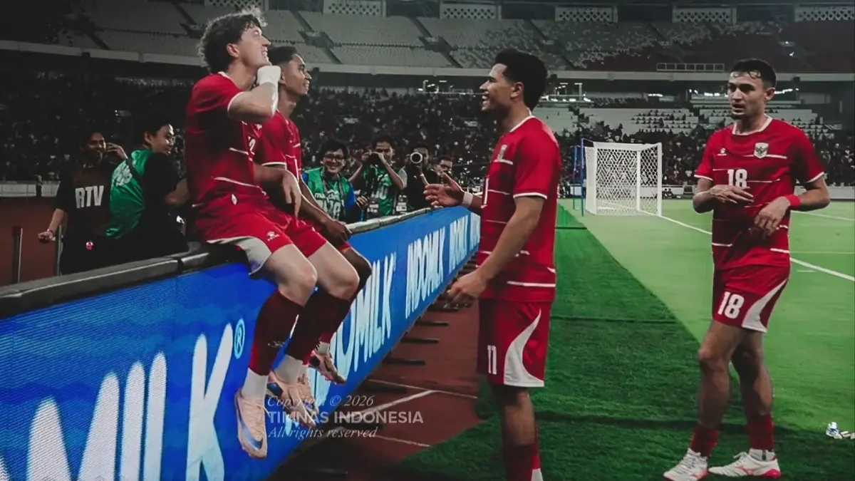 Selebrasi Ole Romeny saat mencetak gol (Dok. PSSI)