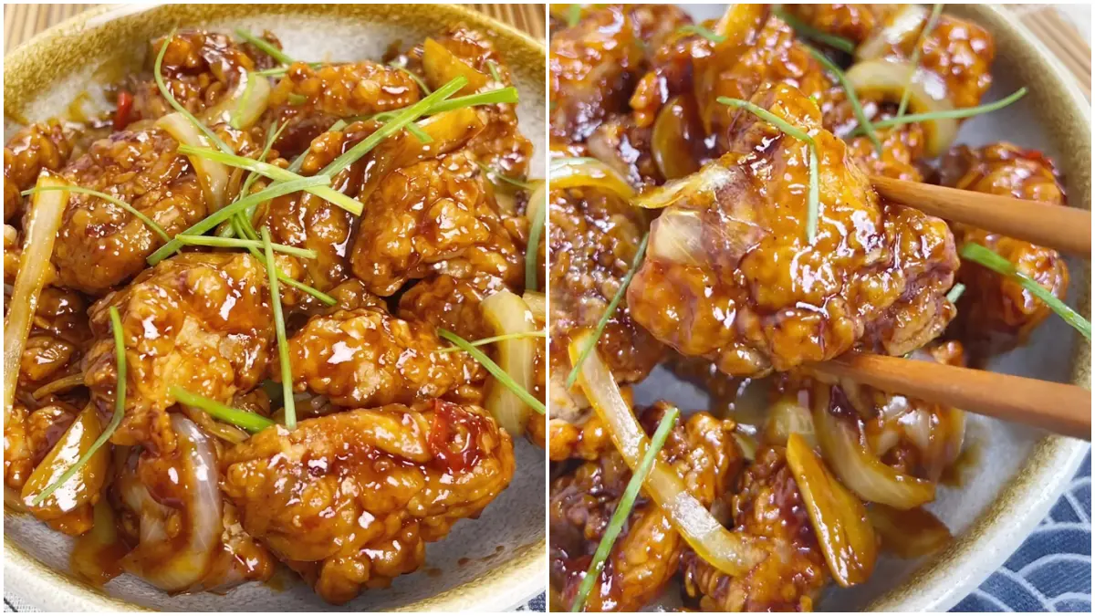 Tampilan Ayam Goreng Mentega Crispy resep dari Chef Firhan Ashari, (Foto : TikTok @firhan_ashari)