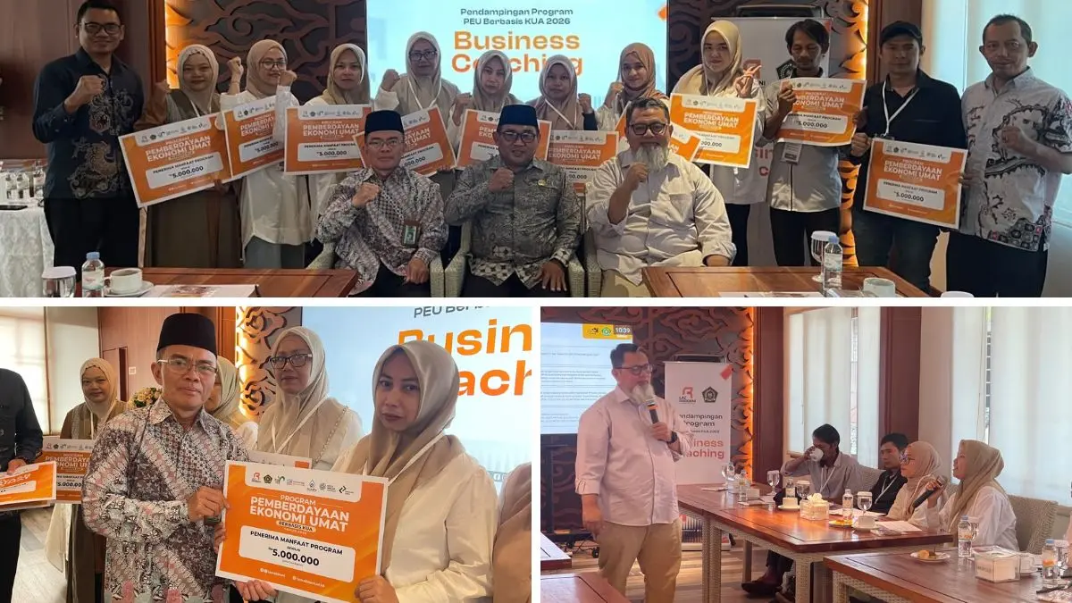 Business Coaching bagi penerima manfaat dari KUA Kecamatan Dramaga.
