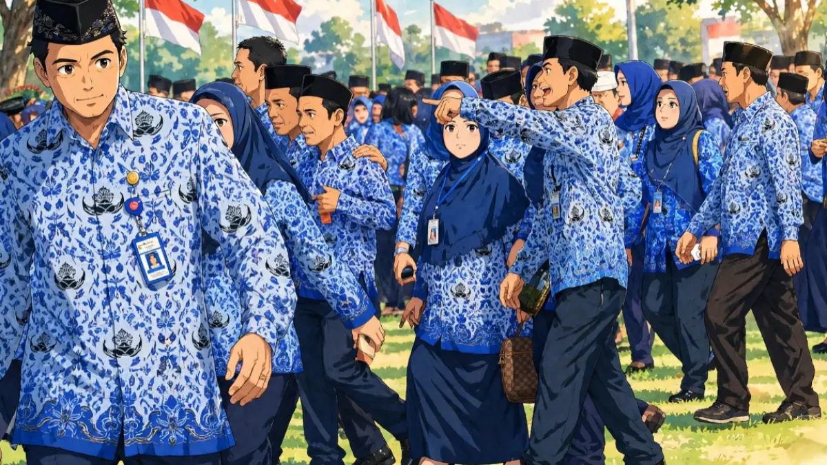 Ilustrasi guru PPPK jadi PNS 2027 (Foto: Instagram/@BKN Pusat, diolah Meta AI).