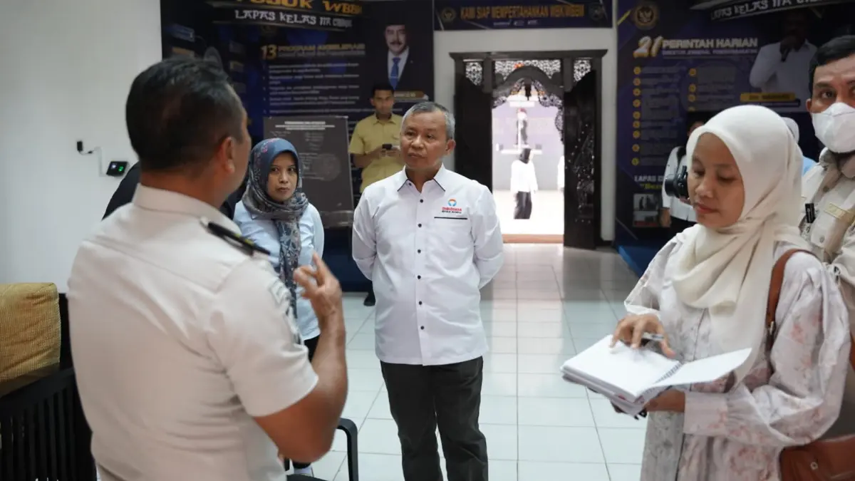 Ombudsman saat melakukan sidak di Lapas Kelas IIA Cibinong, Kabupaten Bogor, Rabu, 23 September 2026. Foto: Muhammad Ali/Radar Bogor