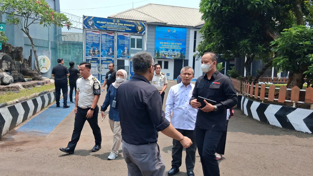 Sidak yang dilakukan Ombudsman di Lapas Cibinong, Kabupaten Bogor. Foto: Muhammad Ali/Radar Bogor