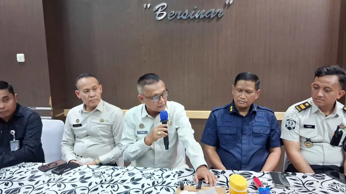 Kanwil Ditjenpas saat menyampaikan keterangan kepada wartawan, Kamis, 24 September 2026. (Muhammad Ali/Radar Bogor)