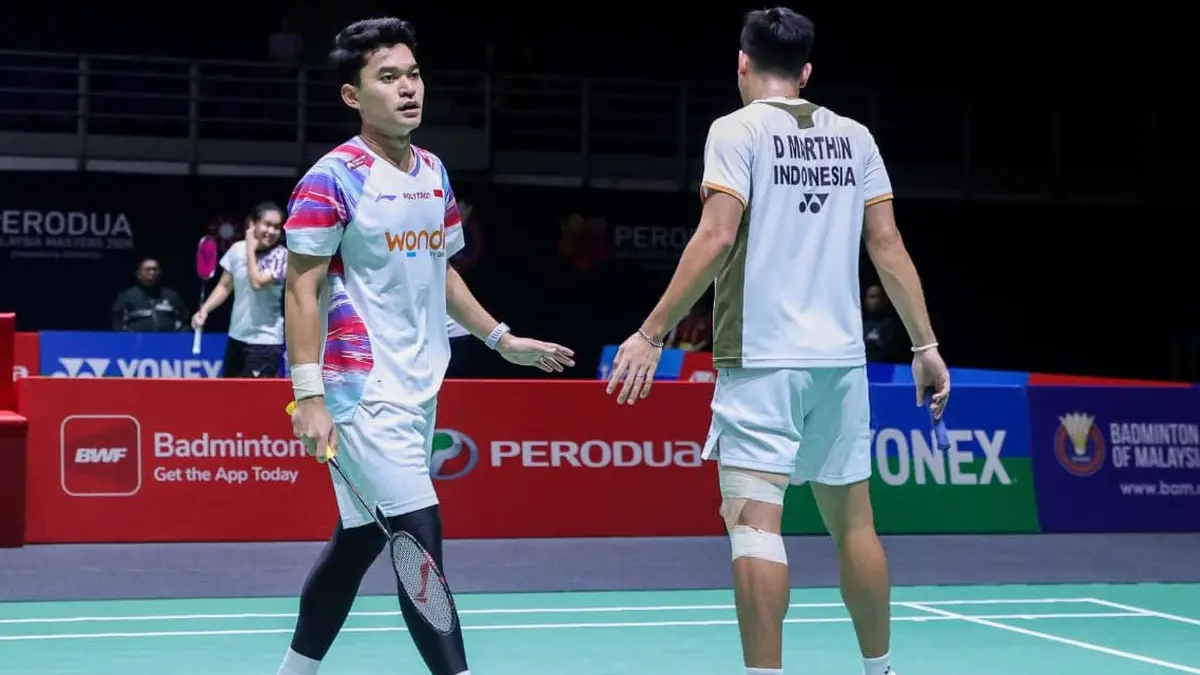 Leo Rolly Carnando dan Daniel Marthin. Foto: PBSI
