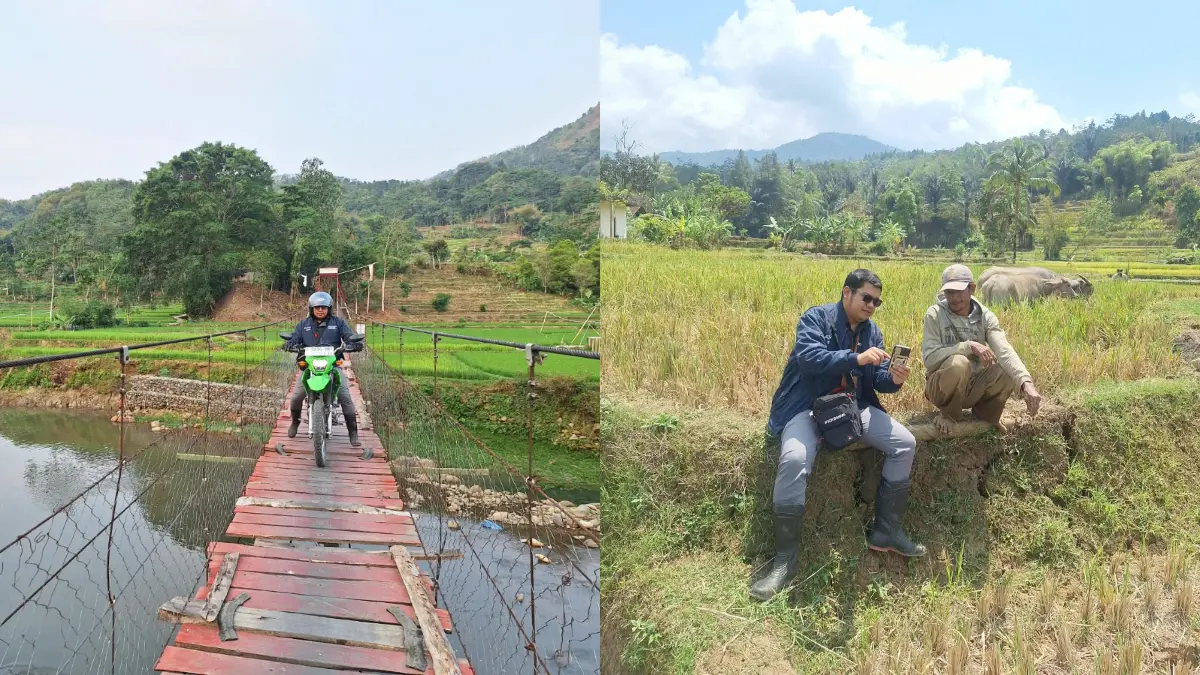 Mantri BRI di Banjarwangi, Kabupaten Garut, Jawa Barat mendampingi warga. (Dok. BRI)