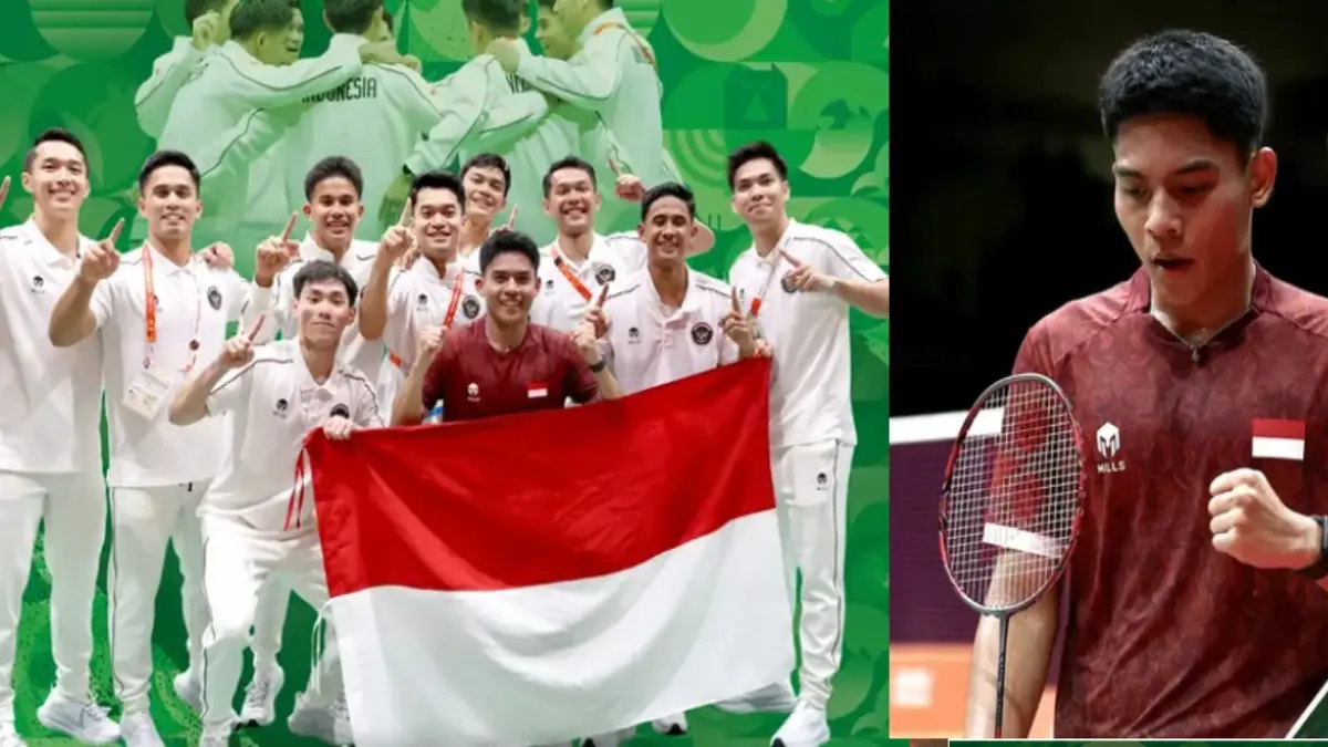 Timnas beregu putra Indonesia berhasil meraih medali emas Badminton Asian Games 2026 (PBSI)