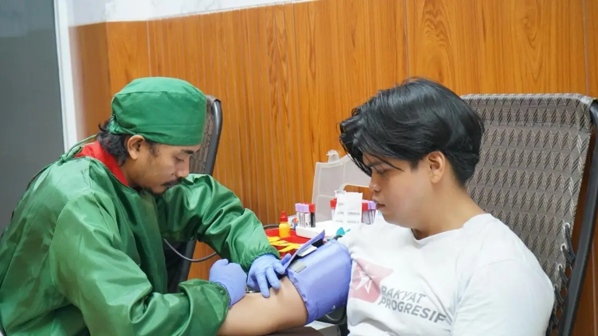 Aksi Donor Darah yang digelar RSUD R Moh Noh Nur Leuwiliang, Kabupaten Bogor,